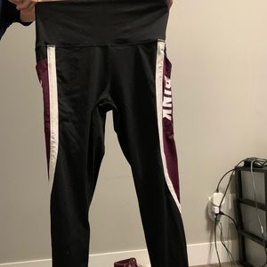 Pink leggings with pocket on side